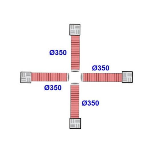 4 Outlet Evaporative Air Handling Kit