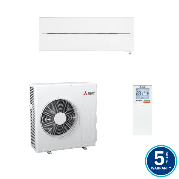Mitsubishi Elec 6kW MSZ-LN Split System – White Inc Installation Kit 1 Mitsubishi Electric